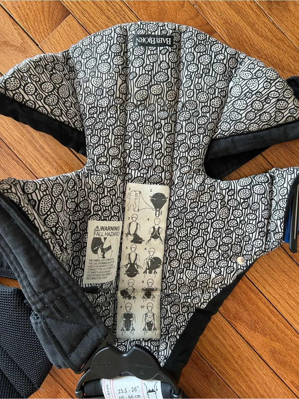 BabyBjorn Black Infant Front Carrier - Padded Support
